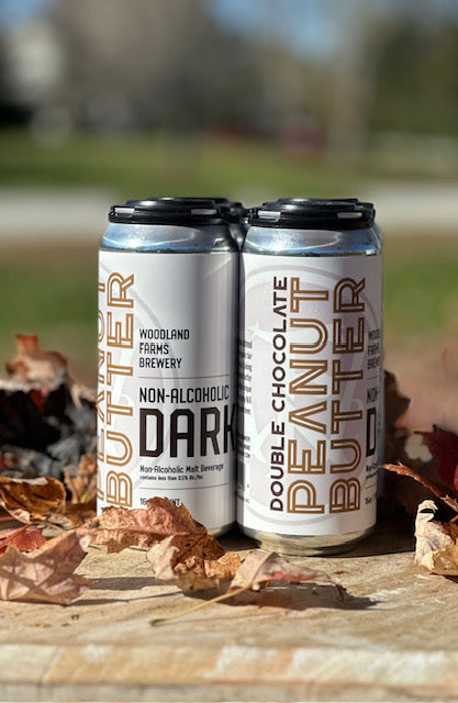 Double Chocolate Peanut Butter Dark - Non Alcoholic Stout, 4pk - Woodland Farms Brewery LLC