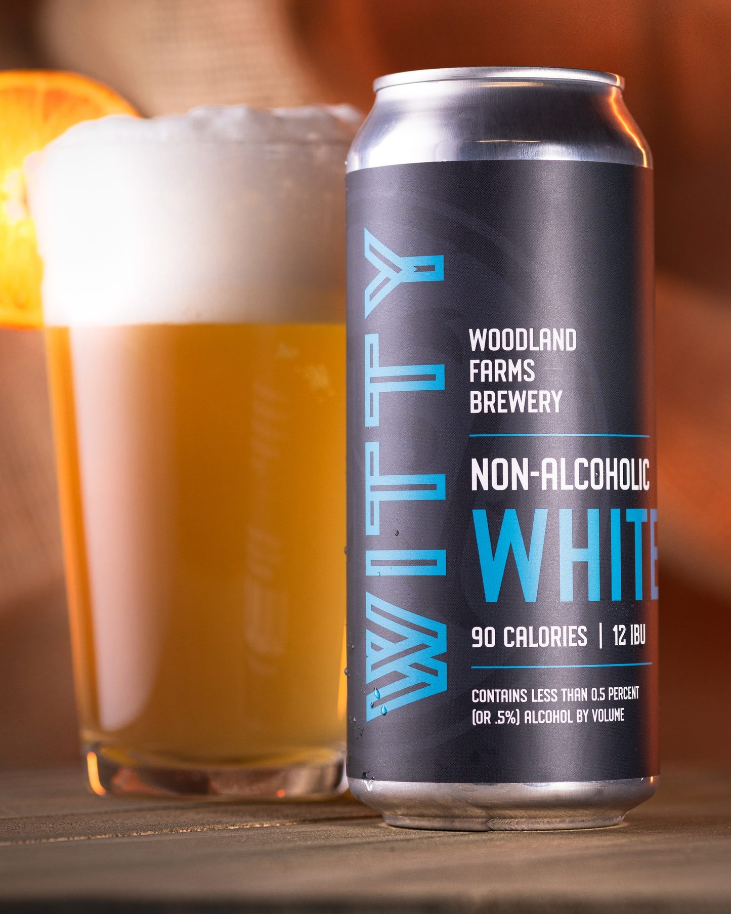 Witty - Non Alcoholic Wheat Beer, 4 pack - Woodland Farms Brewery LLC