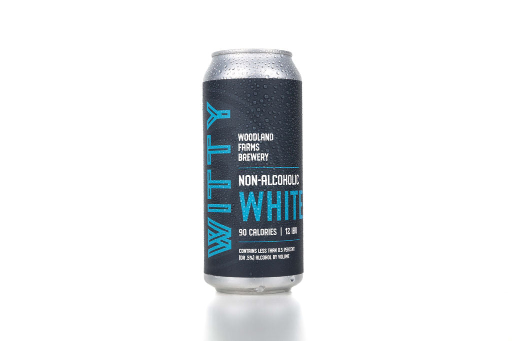 Witty - Non Alcoholic Wheat Beer, 4 pack - Woodland Farms Brewery LLC